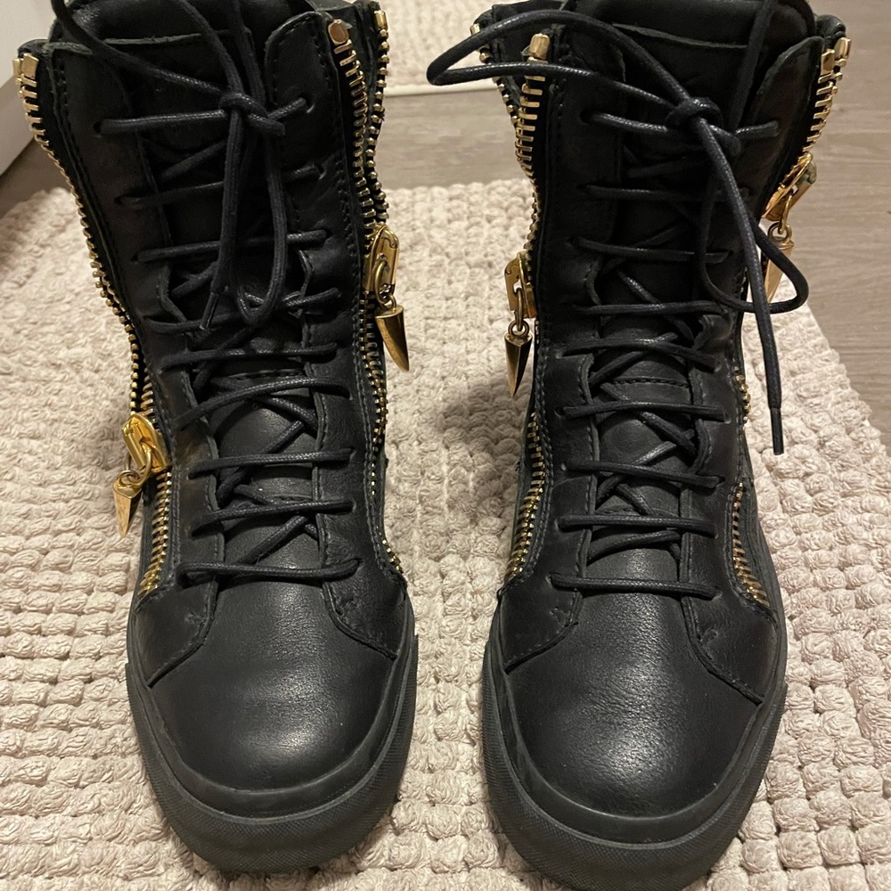 Giuseppe Zanotti Women Boots Black Leather
